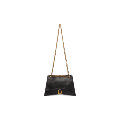 WOMEN'S CRUSH MEDIUM CHAIN BAG IN BLACK